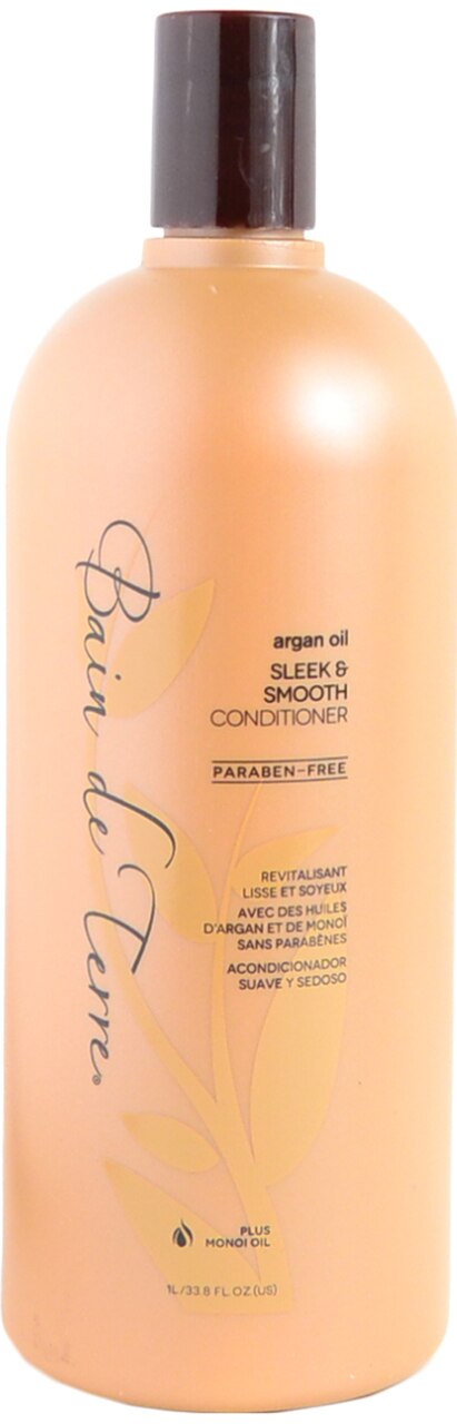 ARGAN OIL - SLEEK & SMOOTH CONDITIONER (34 FL. OZ. / 1 L) BY BAIN DE TERREInstruction for Use: Apply the conditioner onto wet hair then rinse.