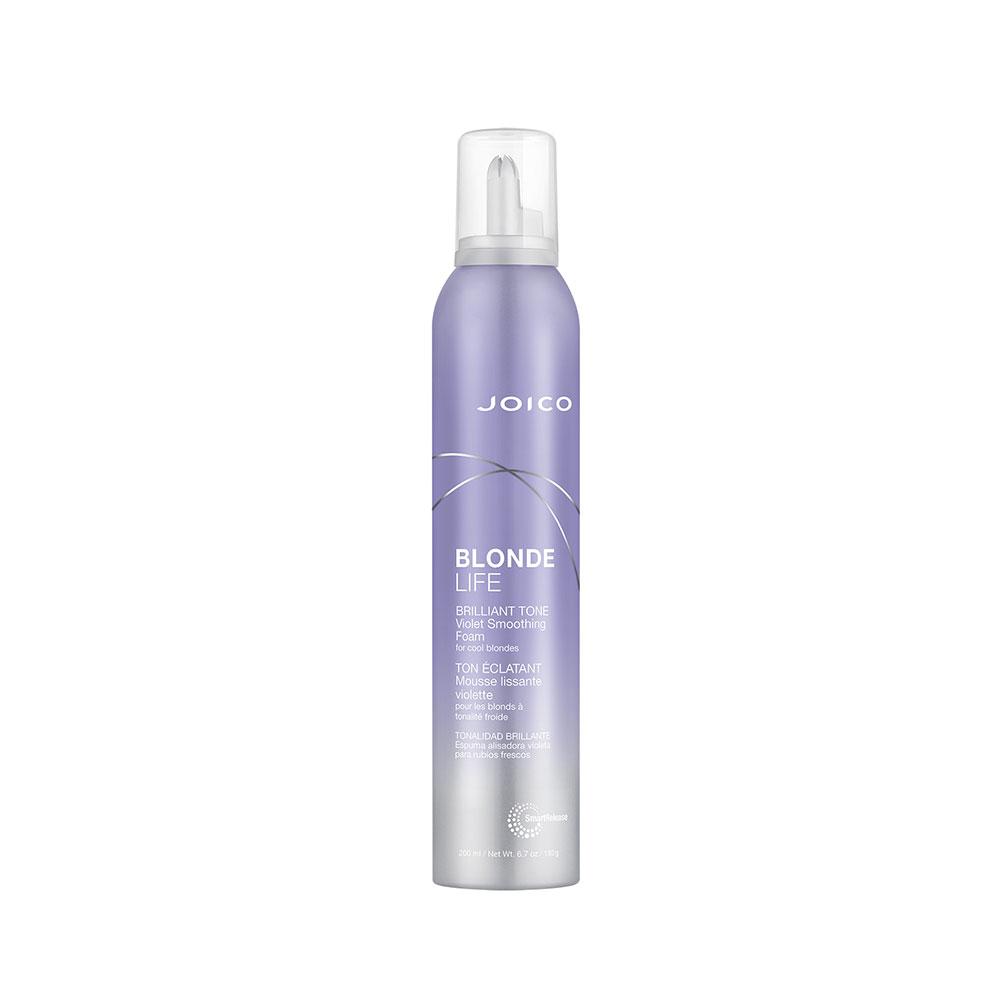 Light as a cloud and cool as can be...that's the beauty of Brilliant Tone Violet Smoothing Foam, the dual-action styling breakthrough that tackles brass and leaves hair exceptionally smooth, bouncy, and super soft.