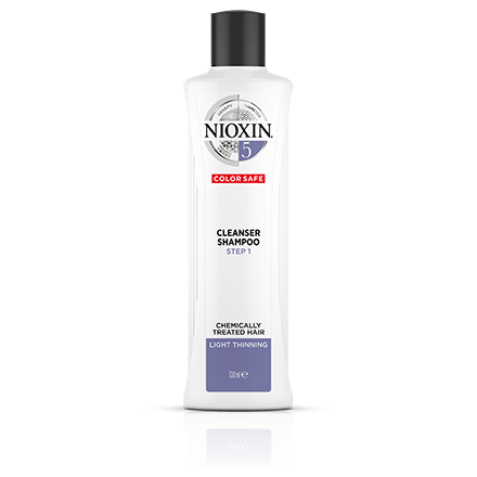 Nioxin Cleanser Shampoo System 5 for Bleached and Chemically Treated Hair with Light Thinning