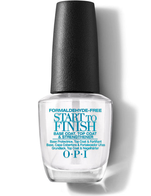 Convenient and gentle 3 in 1 formula! Formaldehyde-free Base Coat, Top Coat and Nail Strengthener.