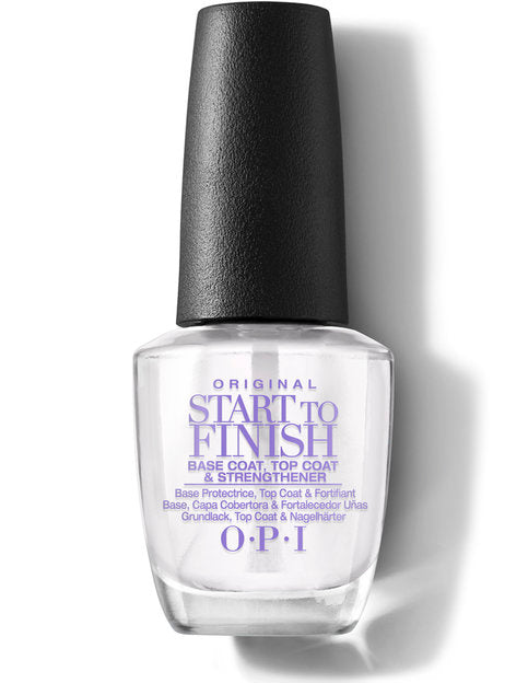 Convenient 3 in 1 formula! Base Coat, Top Coat and Nail Strengthener.