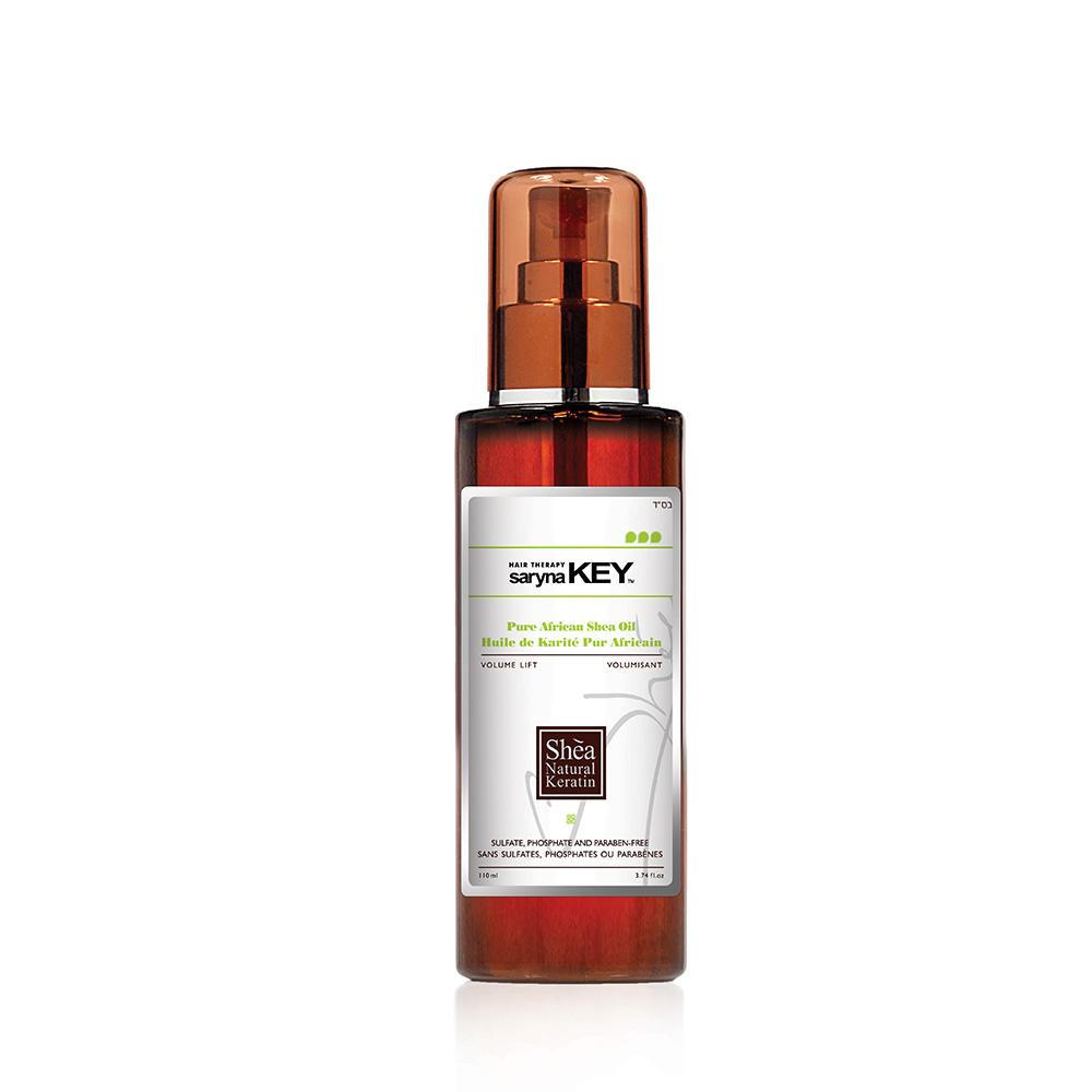 Treatment: African Shea Oil is an innovative, enriching formula with a complex of Shea oil and wheat protein to thicken, strengthen and nourish the hair. Shea oil is especially light and well suited to fine, thin hair.  Results: From the first application, hair will feel thicker and more full bodied. It will be soft, pliable and lustrous.