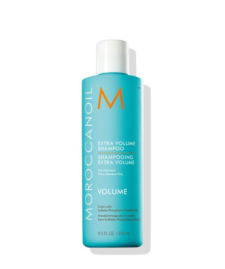 Massage Moroccanoil® Extra Volume Shampoo throughout wet hair and scalp. Continue to add water to activate a rich, luxurious lather from the highly concentrated formula and stimulate its volume-boosting properties. Rinse thoroughly until water runs clear. Repeat if needed, and follow with Moroccanoil® Extra Volume Conditioner.